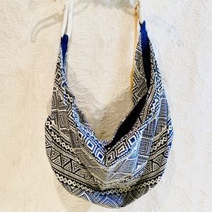 Over the Shoulder Bag with Aztec print